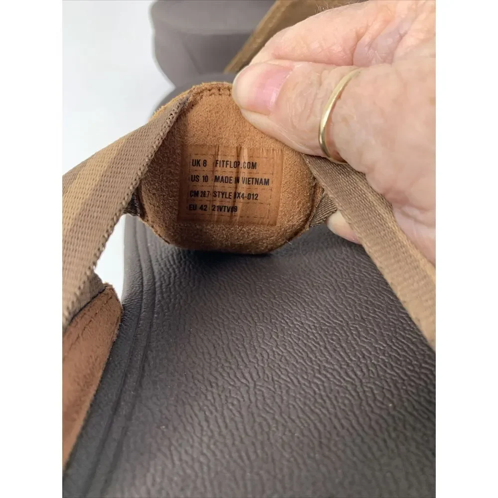 FITFLOP WALKSTAR NEW BRONZE thong style sandal‎ womens sz 10